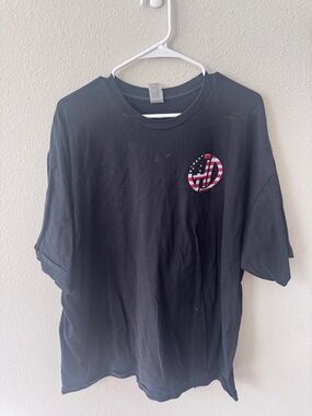 Black Men's Graphic Tee with Hailie Deegan Graphic